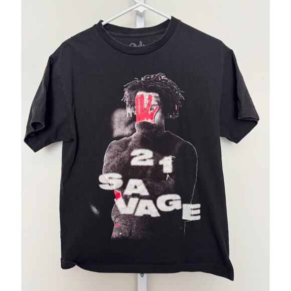 21 Savage It’s All A Blur Tour 2023 Official Merch T-Shirt Drake Medium Black - Picture 1 of 5